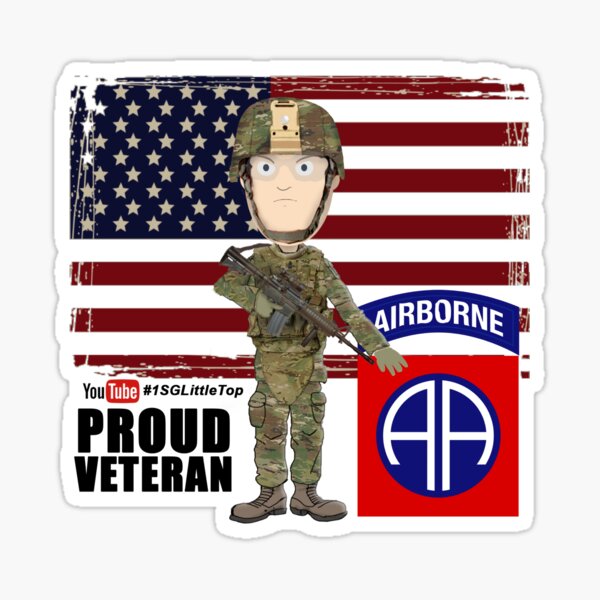 82nd Airborne Division - Proud Veteran Sticker