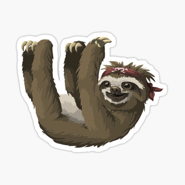Sloth Clipart Stickers for Sale | Redbubble