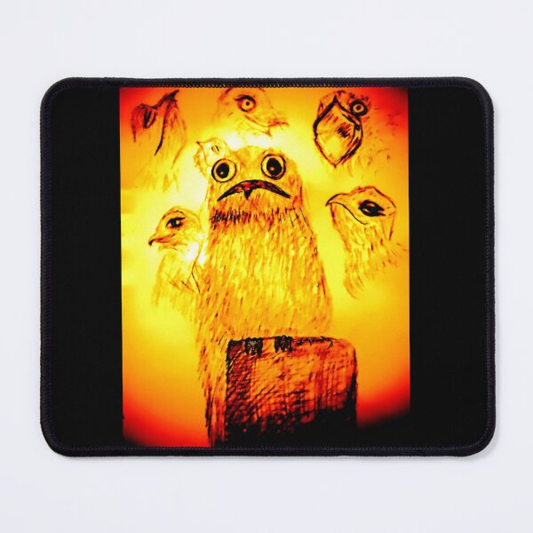 Item preview, The many moods of the great and powerful potoo in dramatic lighting designed and sold by Ivy-Bindig.