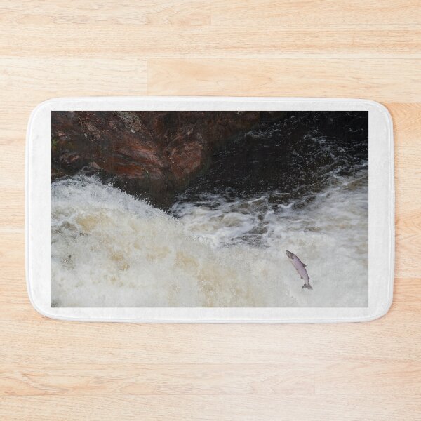 Item preview, Salmon facing the waterfall designed and sold by chanonry.