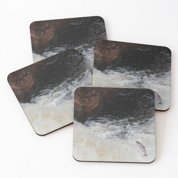 Item preview, Salmon facing the waterfall designed and sold by chanonry.
