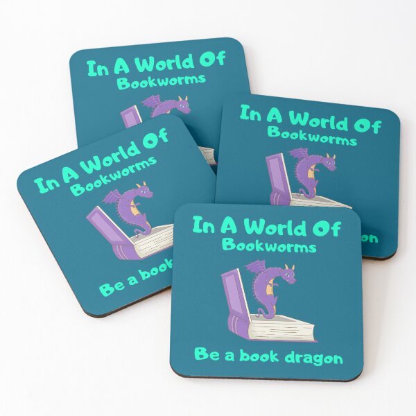 Item preview, In A World Of Bookworms Be A Book Dragon Reading   designed and sold by Pelletier91.