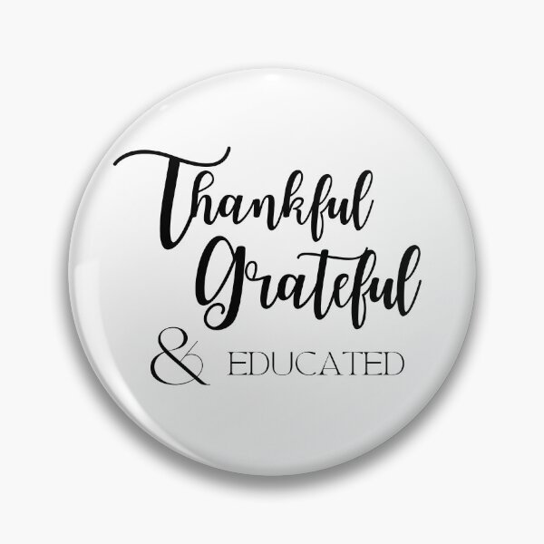Item preview, THANKFUL, GRATEFUL & EDUCATED | ACTIVIST THANKSGIVING DESIGN designed and sold by Festive Feminist.