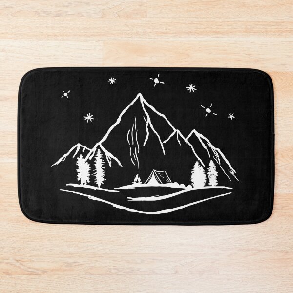 Item preview, Kopie von Mountains, Forest, Tent and Campfire, Camping designed and sold by claudiasartwork.