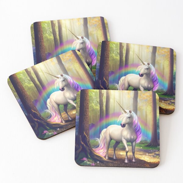 Item preview, Colourful bedsheet rainbow unicorn designed and sold by RK - Shop.