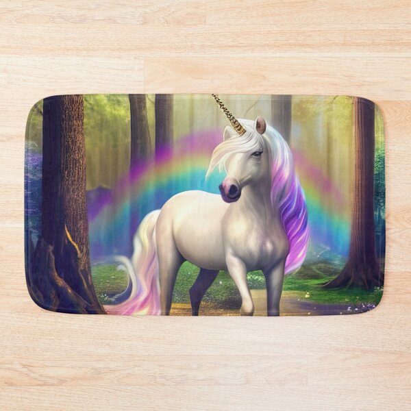 Item preview, Colourful bedsheet rainbow unicorn designed and sold by RK - Shop.