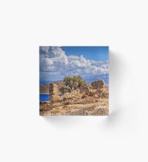 Chalki Ruin Acrylic Block