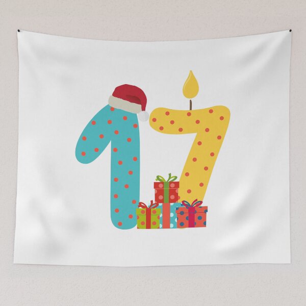 Item preview, Christmas Number 17. Advent Calendar Numbers designed and sold by trendingatees.