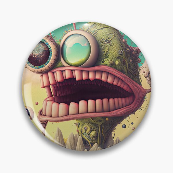 Item preview, Weird unusual fantasy art design with funny lovely monster, image paint style finish designed and sold by mrlongfield.
