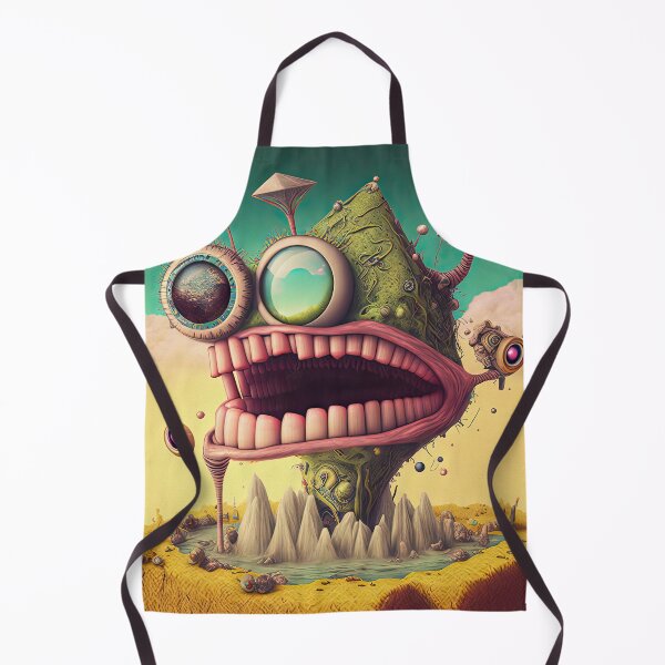 Item preview, Weird unusual fantasy art design with funny lovely monster, image paint style finish designed and sold by mrlongfield.