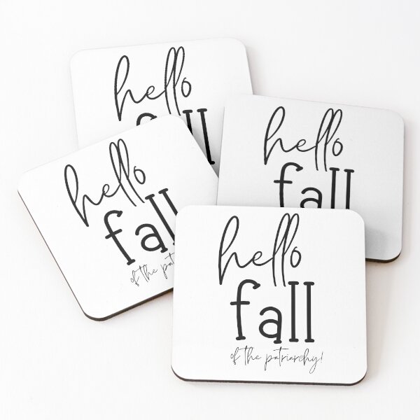 Item preview, HELLO FALL | FALL OF THE PATRIARCHY designed and sold by Festive Feminist.