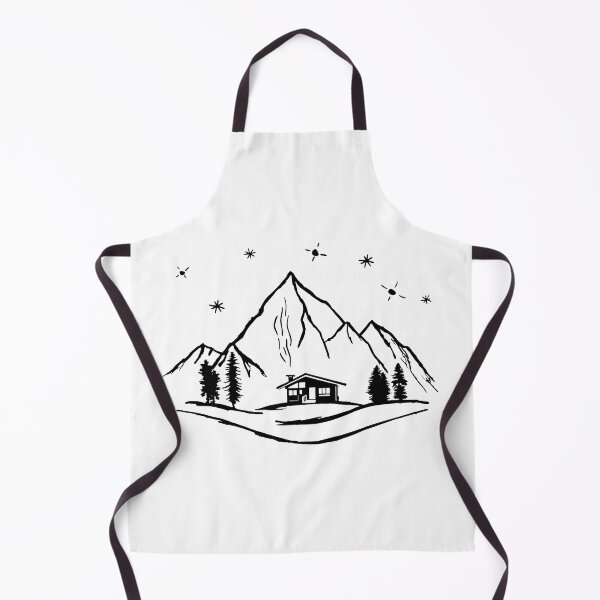 Item preview, Mountains, Forest and Cottage - Trekking, Hiking designed and sold by claudiasartwork.