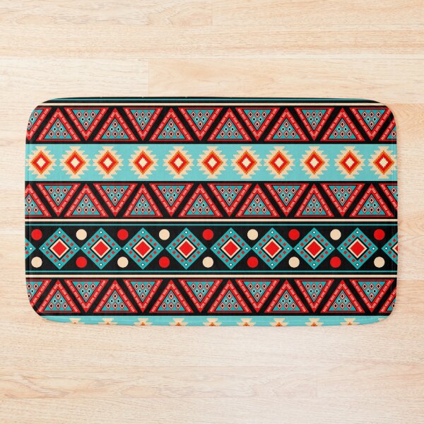 Item preview, Red and Black Colorful Aztec, Mexican, Ukrainian watercolor flat design. iPhone or Samsung Phone Case Cover designed and sold by RoManSmArt.