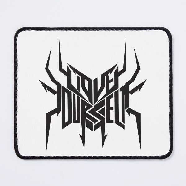 Item preview, Love Yourself Metal Edition Monochrome designed and sold by HolyJollie.