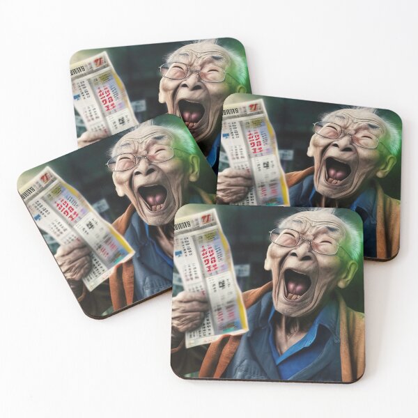 Item preview, Lucky old guy wins lottery designed and sold by RK - Shop.