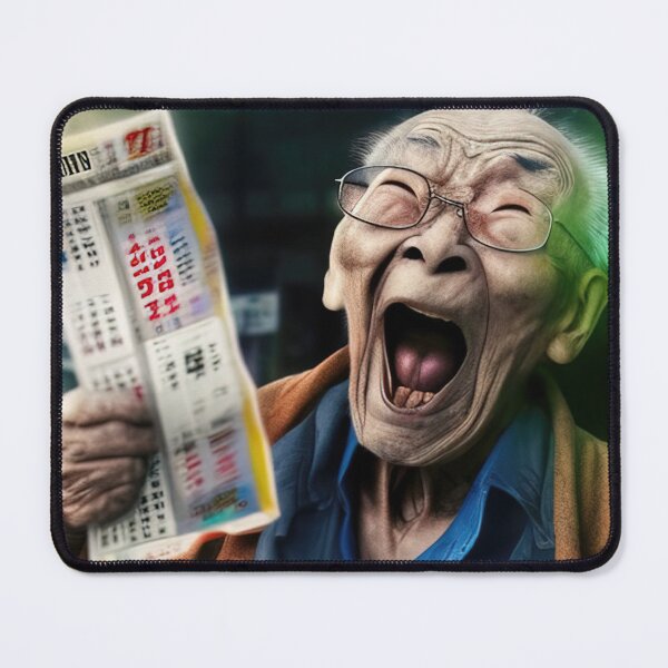 Item preview, Lucky old guy wins lottery designed and sold by RK - Shop.