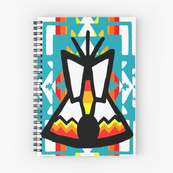 Item preview, Turquoise / Fire Color / White Tipi Native Blanket Print designed and sold by JMWCD.