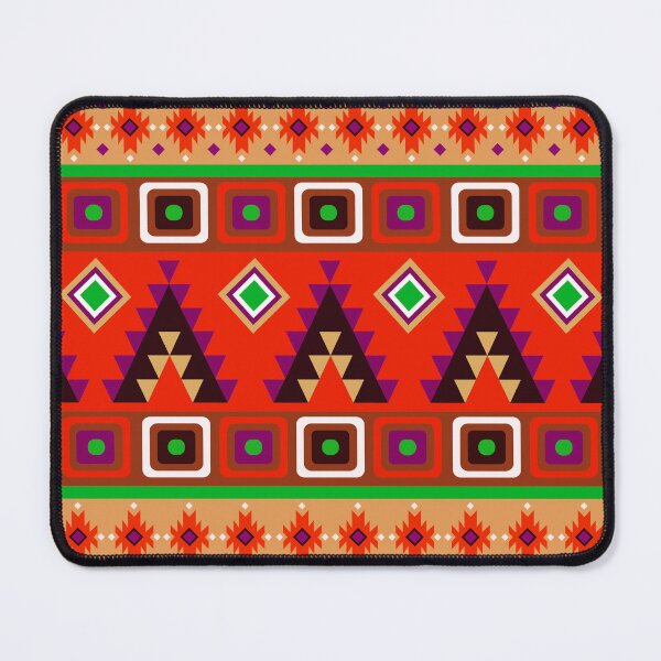 Item preview, Yellow, brown and red Colorful Aztec, Mexican, Ukrainian watercolor flat design. iPhone or Samsung Phone Case Cover designed and sold by RoManSmArt.