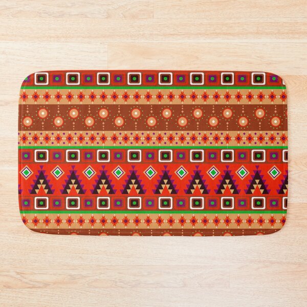 Item preview, Yellow, brown and red Colorful Aztec, Mexican, Ukrainian watercolor flat design. iPhone or Samsung Phone Case Cover designed and sold by RoManSmArt.
