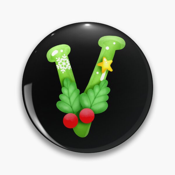 Artikelvorschau, Anfangsmonogramm-Weihnachtsfeiertagsbuchstabe V entworfen und verkauft von WhatThePublicWa.