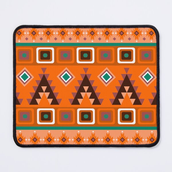 Item preview, Christmas Orange Colorful Aztec, Mexican, Ukrainian watercolor flat design. iPhone or Samsung Phone Case Cover designed and sold by RoManSmArt.