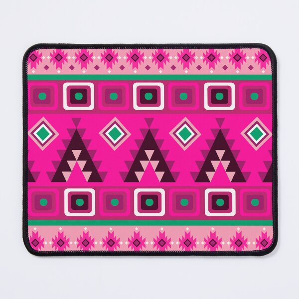 Item preview, Christmas Pink Colorful Aztec, Mexican, Ukrainian watercolor flat design. iPhone or Samsung Phone Case Cover designed and sold by RoManSmArt.