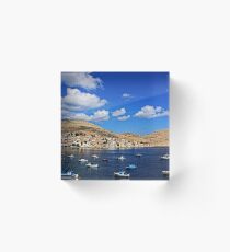 Chalki View Acrylic Block