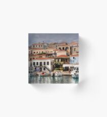 Chalki Waterfront Acrylic Block