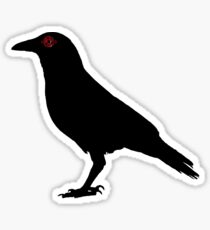 Shisui Sharingan Eye Crow Black White Naruto Shippuden Sticker
