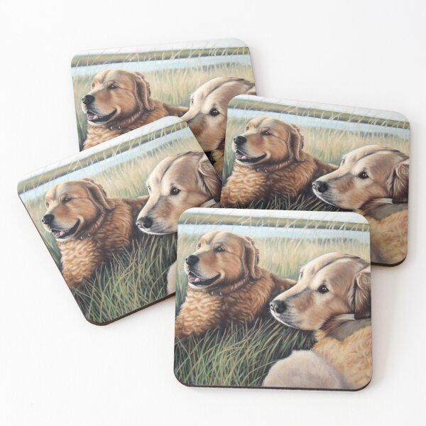 Artikelvorschau, Two Golden Retriever entworfen und verkauft von Arts & Dogs.