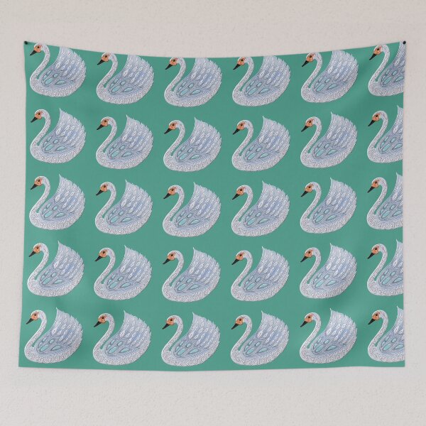 Item preview, EMBOSSED SWAN ON MARBLE. designed and sold by sana90.