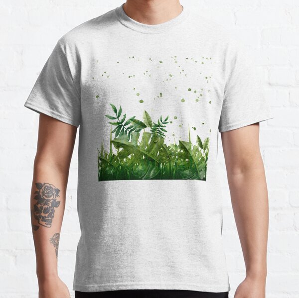 "Forest leaves and plants" Classic T-Shirt