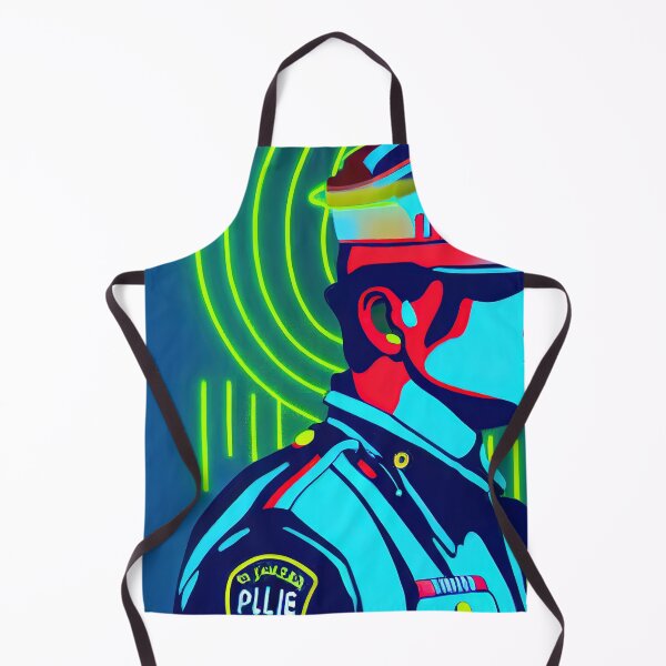 Aperçu de l'œuvre Police officer. neon créée et vendue par ComicsFactory.