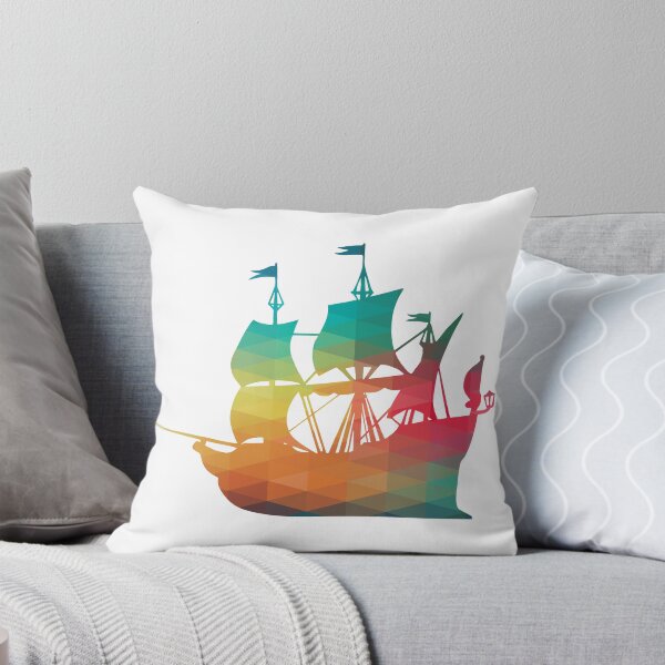 Item preview, Rainbow Galleon Ship Silhouette designed and sold by AdiDsgn.