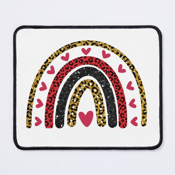 Item preview, Glitter Rainbow Hearts designed and sold by OrnamentallyYou.