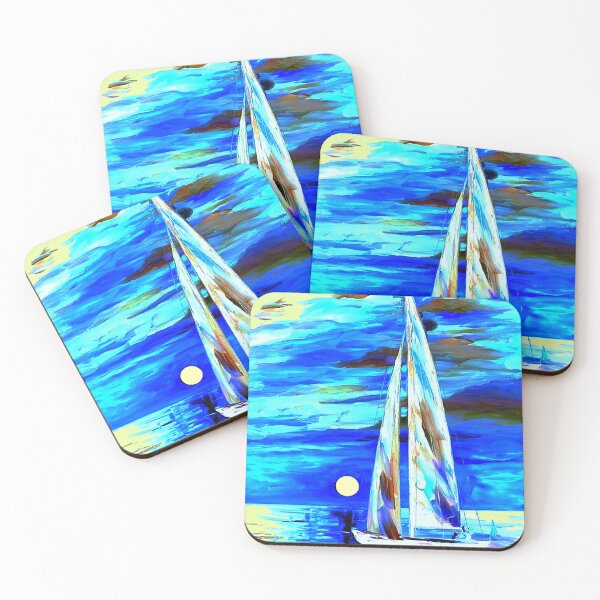 Item preview, SUNRISE SAIL : Early Morning Cruise Painting Print designed and sold by posterbobs.