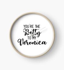 Riverdale - You're the Betty to my Veronica Clock
