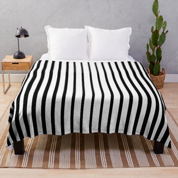 Item preview, Black and White Vertical Reducing Stripe Geometric Pattern designed and sold by All-Black-White.