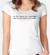In the course..."Ruth Bader Ginsburg" Inspirational Quote Women's Fitted Scoop T-Shirt