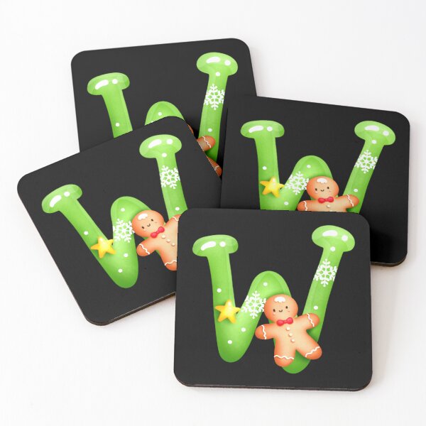 Item preview, Initial Monogram Christmas Holiday Letter W designed and sold by WhatThePublicWa.