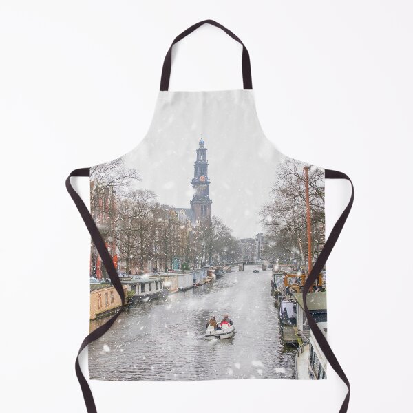 Item preview, Amsterdam canal boating in starting snow designed and sold by Photopat.