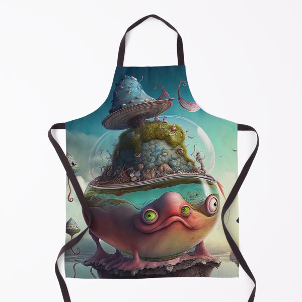 Item preview, Weird unusual fantasy art design with a funny lovely monster, image paint style finish designed and sold by mrlongfield.