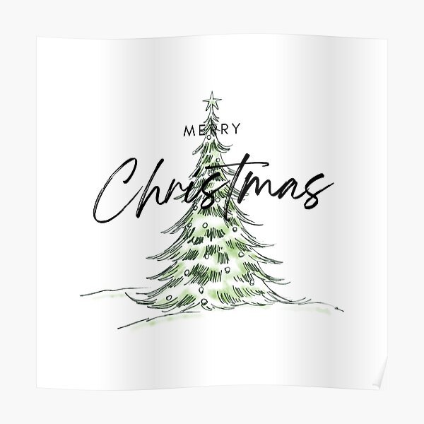 &ldquo;Merry Christmas Aesthetic Wallpaper&rdquo; Poster for Sale by risingrocket