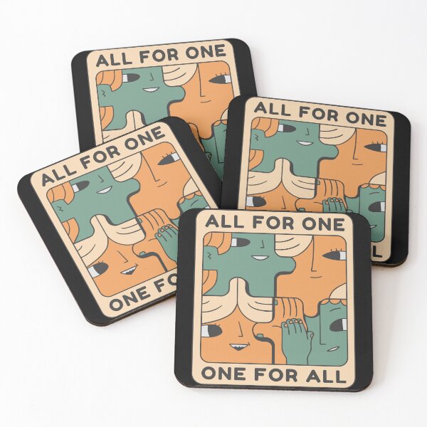 Item preview, All for One One for All Retro designed and sold by URBANHEROMEN.