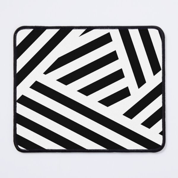 Item preview, Black and White White Abstract Stripe Pattern designed and sold by All-Black-White.