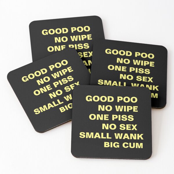 Item preview, BON POO NO WIPE ONE PISS NO SEX SMALL WANK BIG CUM classique designed and sold by Vialitylia.
