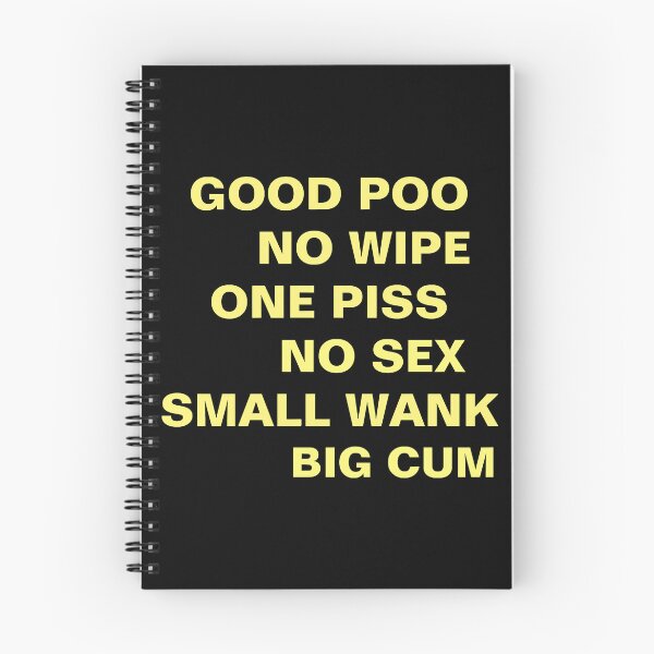 Item preview, BON POO NO WIPE ONE PISS NO SEX SMALL WANK BIG CUM classique designed and sold by Vialitylia.