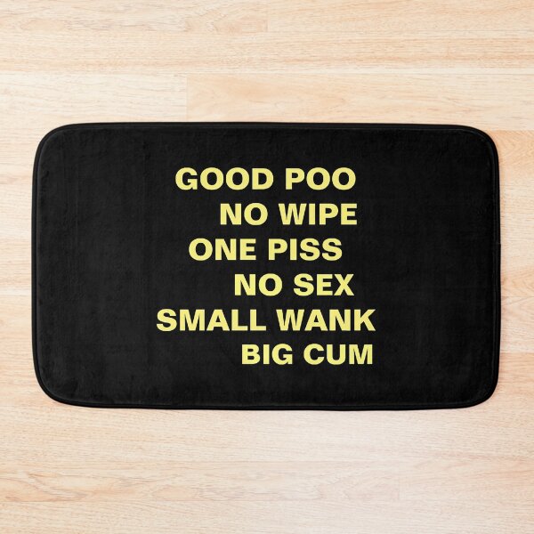 Item preview, BON POO NO WIPE ONE PISS NO SEX SMALL WANK BIG CUM classique designed and sold by Vialitylia.