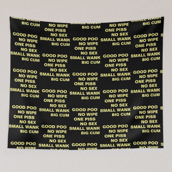 Item preview, BON POO NO WIPE ONE PISS NO SEX SMALL WANK BIG CUM classique designed and sold by Vialitylia.