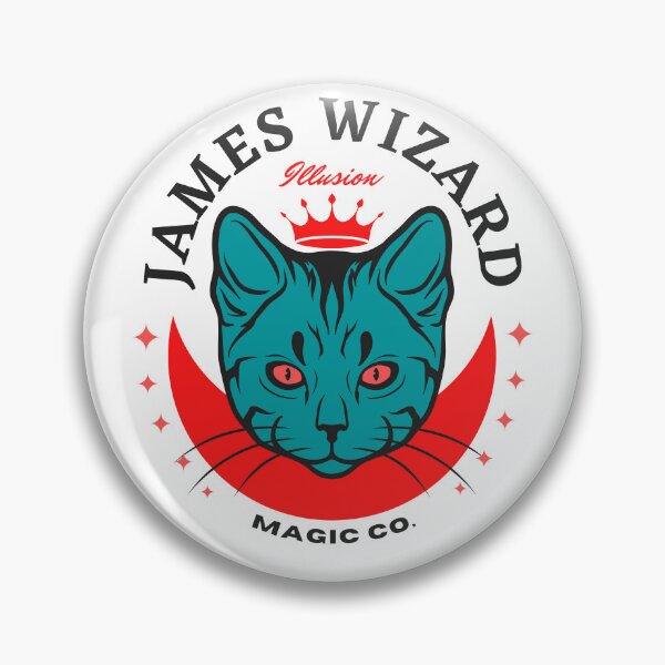 Item preview, JAMES NAME: JAMES WIZARD GREEN CAT MAGIC DESIGN.  designed and sold by AlexRelax.